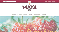 Desktop Screenshot of mayatea.com