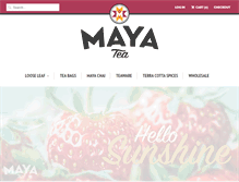 Tablet Screenshot of mayatea.com